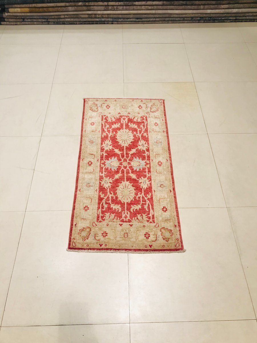 photo furniture Pakistani Hand Knotted Wool Carpets, 1980s, Set Of 2