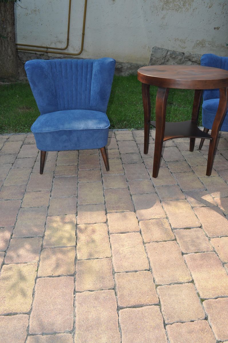 Blue Cocktail Chairs, 1950s, Set Of 2 photo furniture