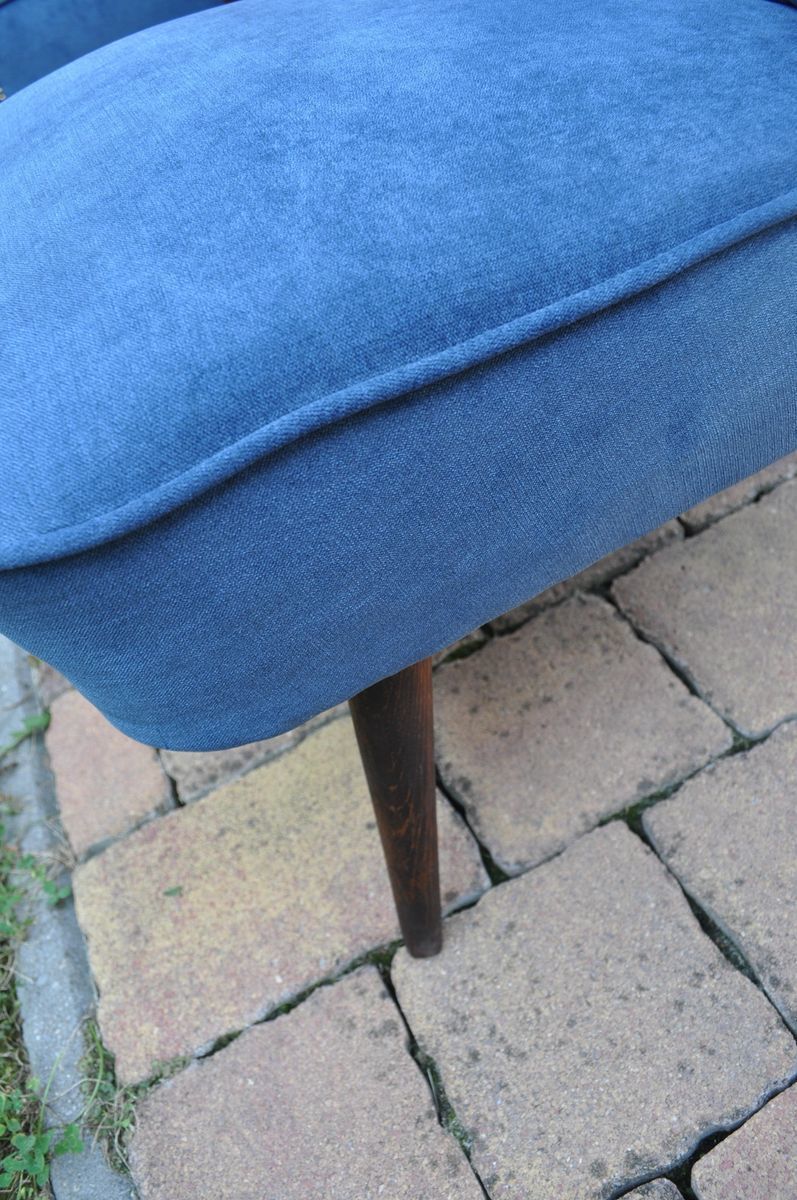 Blue Cocktail Chairs, 1950s, Set Of 2 photo vinterior