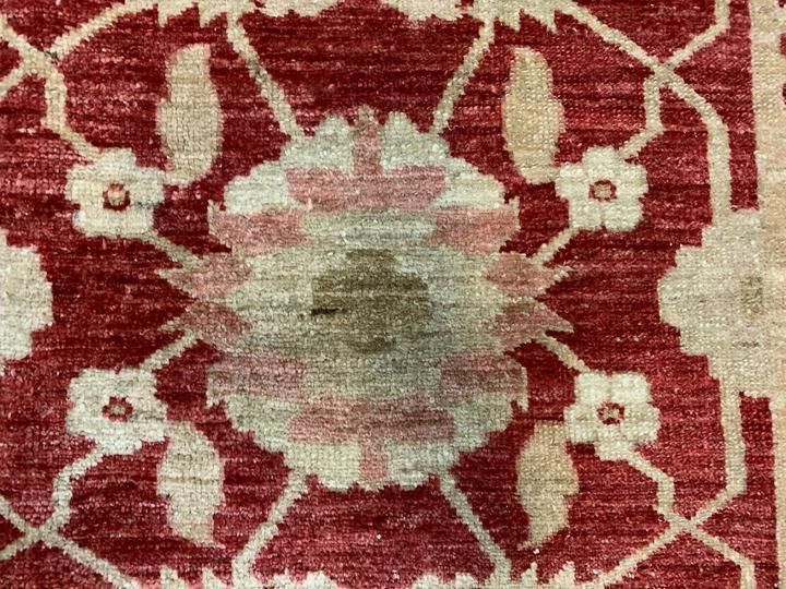 Fine Afghan Wool Ziegler Rug 313x220 Cm Handmade Chobi Rug Red, Beige photo vinterior