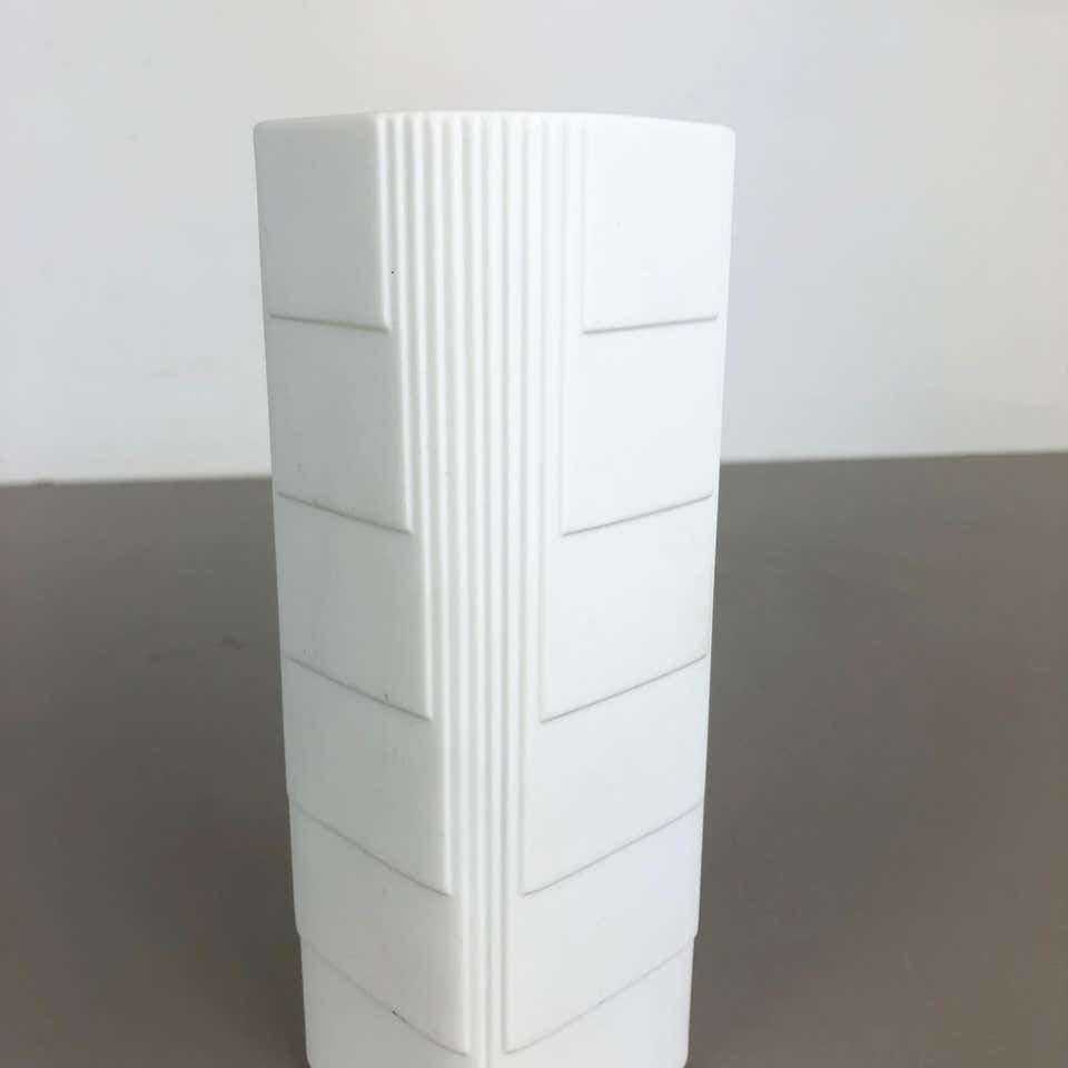 Original Porcelain Op Art Vase By Christa Galtz For Rosenthal Germany, 1970s photo vintage