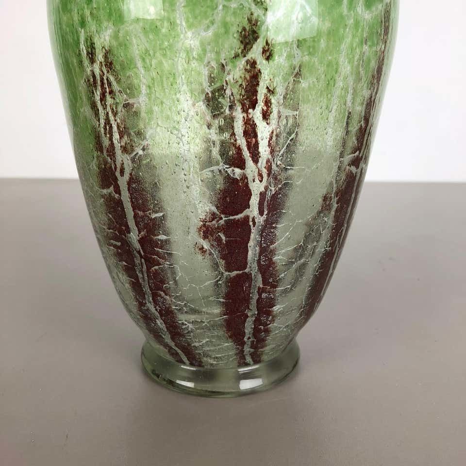 German Glass Vase By Karl Wiedmann For Wmf Ikora, 1930s Bauhaus Art Deco photo Home Decor