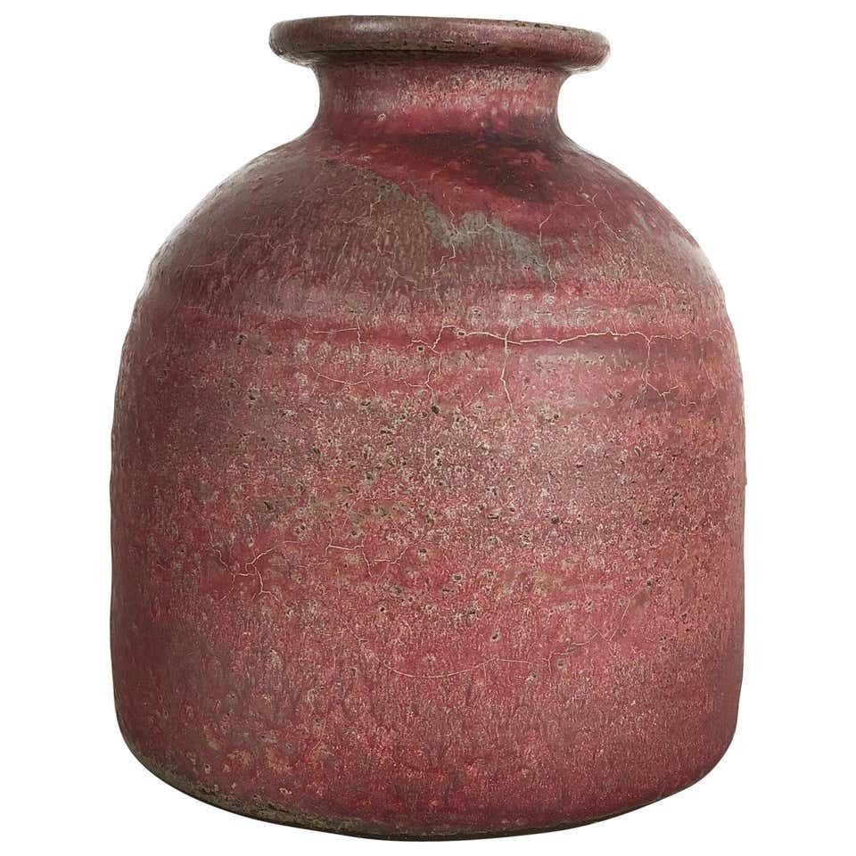 Original 1960 Ceramic Studio Pottery Vase By Piet Knepper For Mobach Netherlands