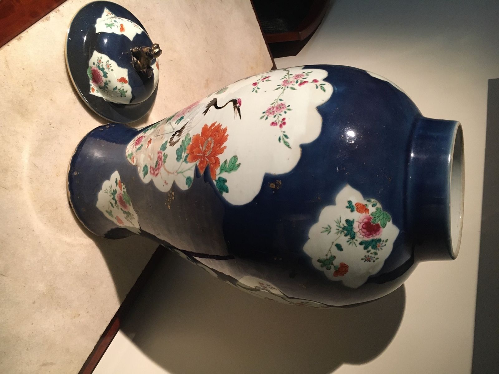 Set Of Two Trumpet Vases And One Covered Jar. Kieng Lung Period (1735 1795) photo furniture