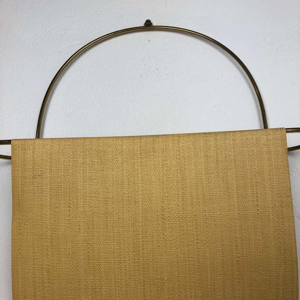 photo for sale Vintage Brass Wall Hanging Magazine Holder