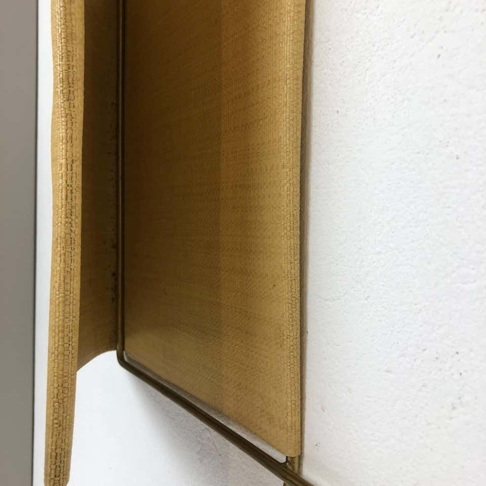 photo buy Vintage Brass Wall Hanging Magazine Holder