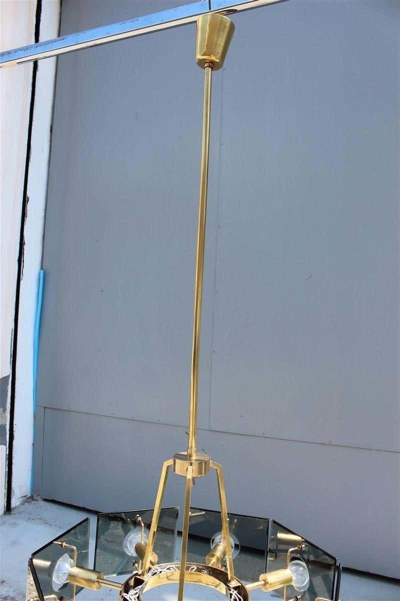 photo furniture Round Gino Paroldo Midcentury Italian Chandelier Fontana Arte Style 1950s Brass