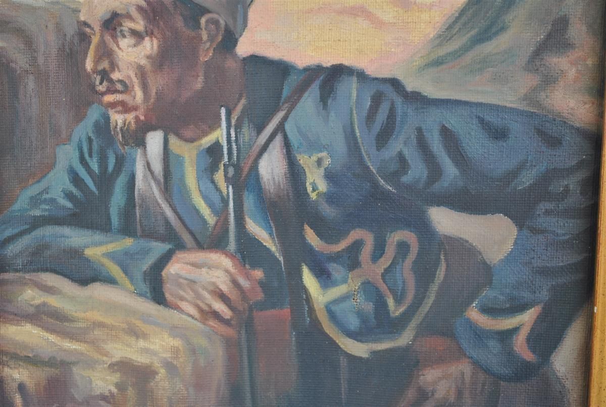 The Zouave Painting X Xth By O. Nicomède photo for sale