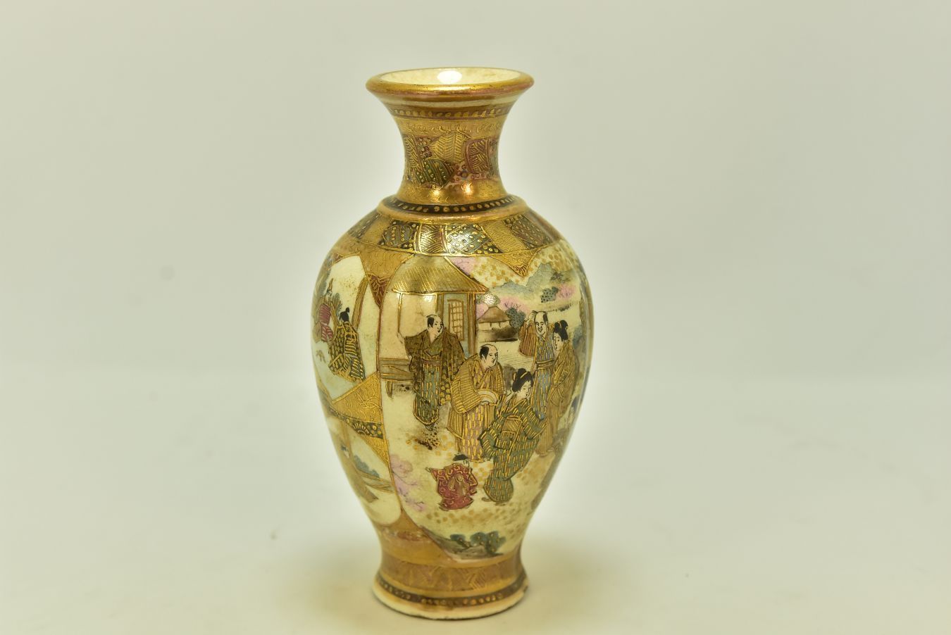 Japanese Satsuma Vase, Xi Xth Century photo 494.0