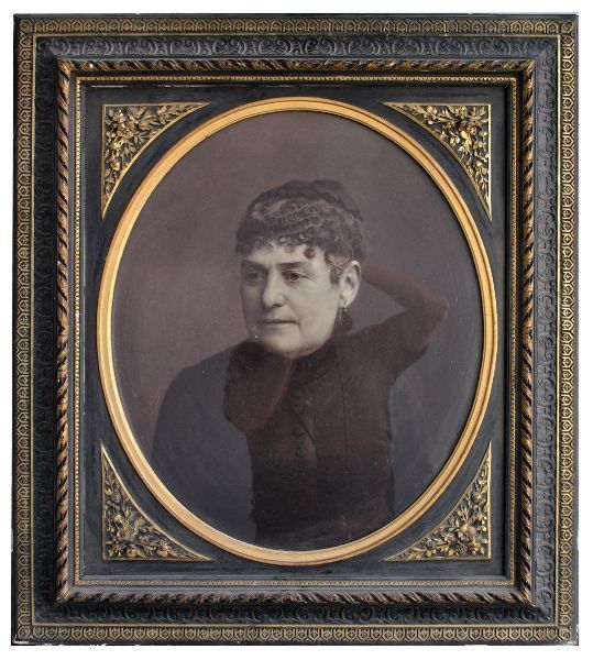 Photo Portrait Woman By C. Brion Late 19th Century