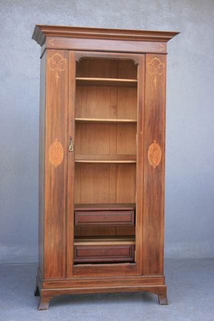 Inlaid Wardrobe 1900 English Style photo Furniture