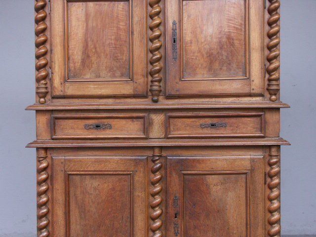 Sideboard Two Louis Xiii Walnut Bodies, 18th Century photo 6695.0