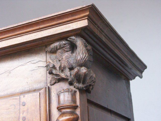 photo furniture Sideboard Two Louis Xiii Walnut Bodies, 18th Century