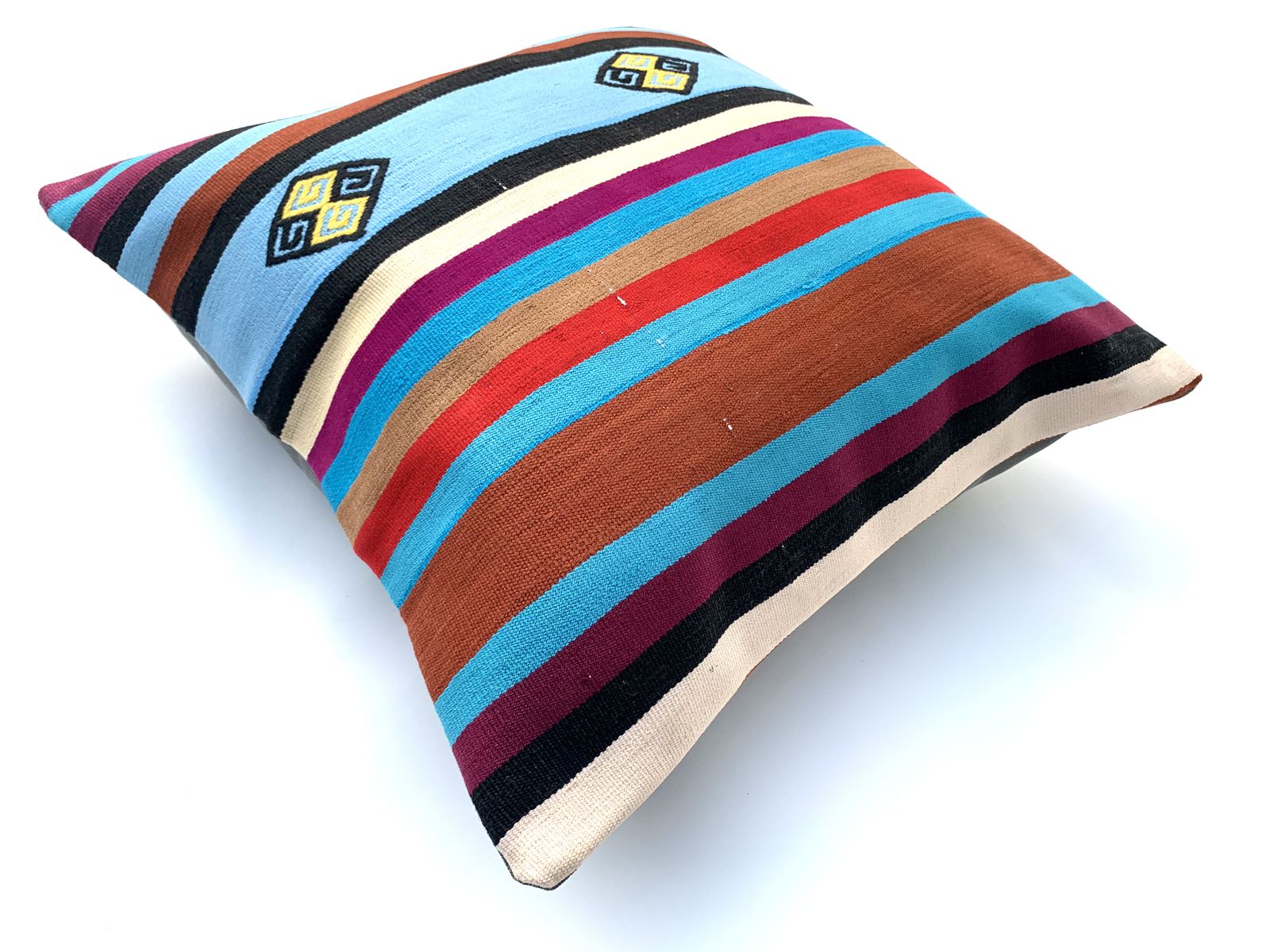 Vintage Turkish Kilim Cushion Cover, 55x55 Cm