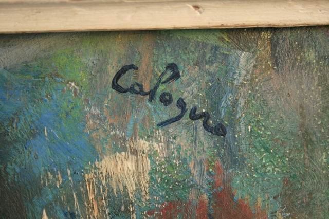 Oil On Panel Signed Calogero 'Portrait Of A Girl photo 1262.0