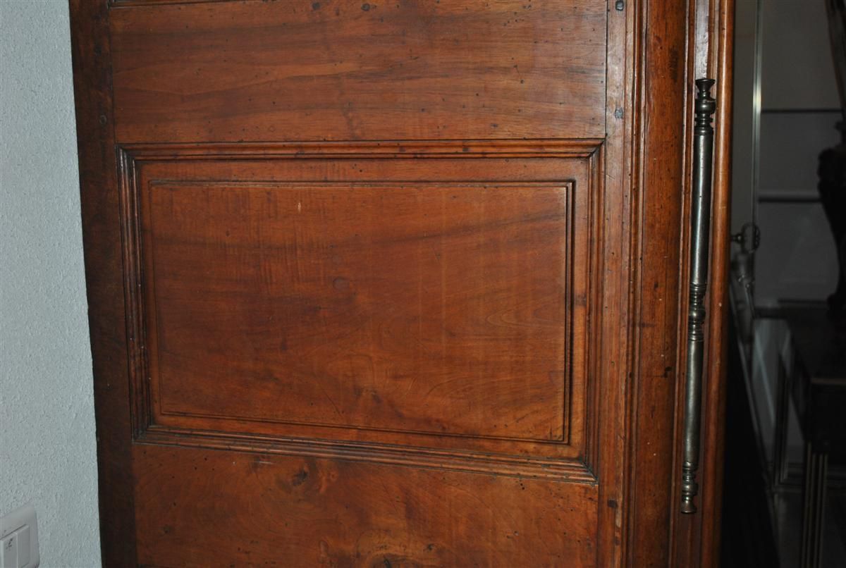 18th Century Walnut Castle Wardrobe photo Furniture