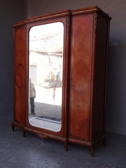 Mahogany Cabinet Louis XVI Style Gilt Bronze photo furniture