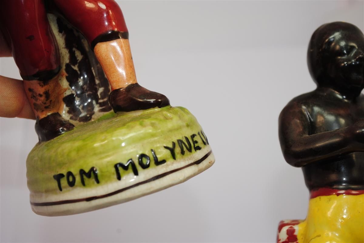 photo furniture Sports Souvenir Ceramic Boxing Fight Of The 1930s