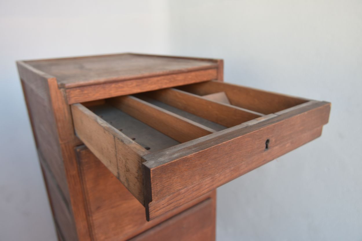 Locker With Oak Compartment Around 1900 photo Furniture