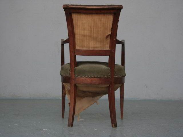 Directoire Walnut Armchair Late 18th Century photo 657.0