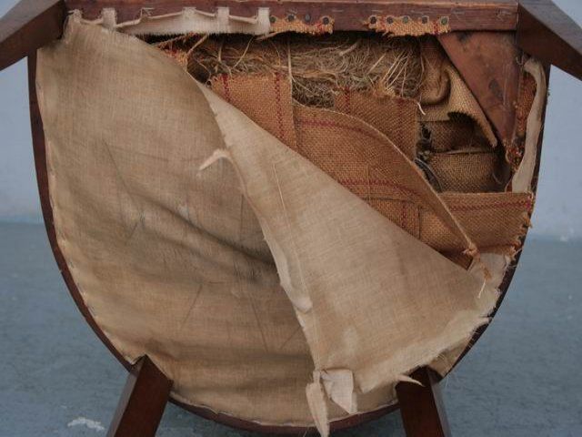 Furniture Directoire Walnut Armchair Late 18th Century photo