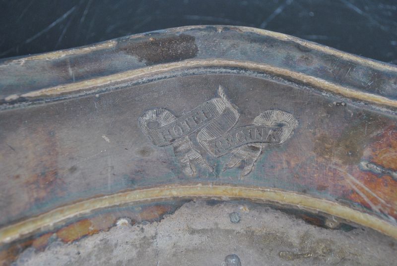 Louis Xv Style Round Dish In Silver Metal Christofle Hotel Régina photo for sale