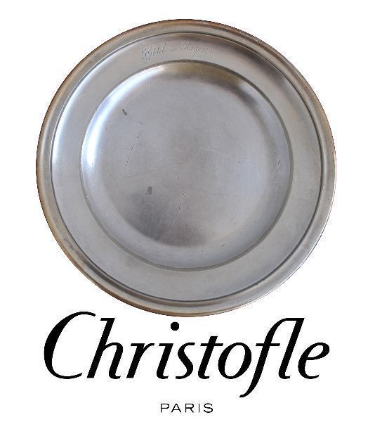 Silver Plated Round Dish Hotel De Bayonne Christofle
