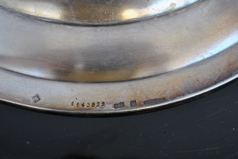 Silver Plated Round Dish Hotel De Bayonne Christofle photo 275.0