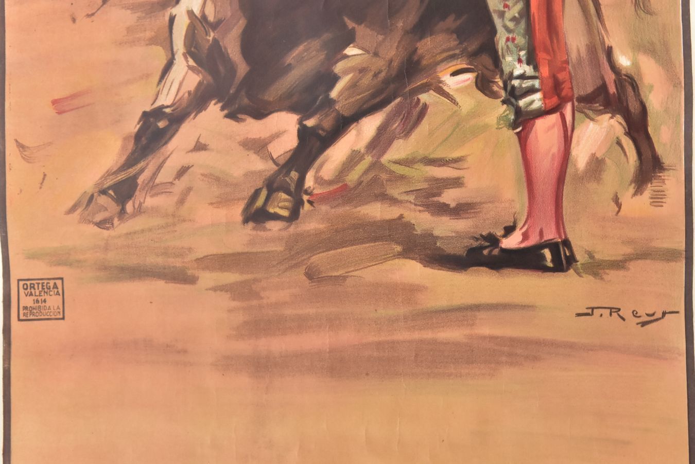 Vintage Bullfighting Poster From The 60s By Juan Reus photo Art