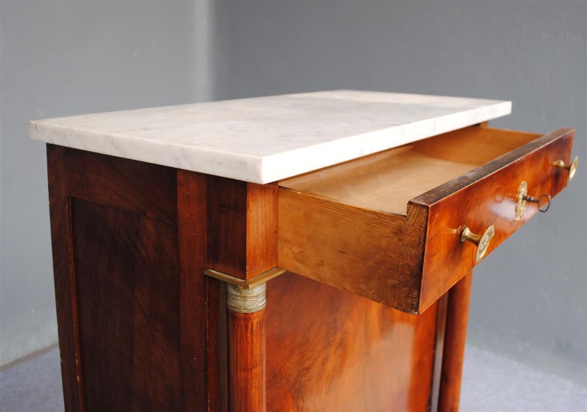 Furniture Secretary Flamed Mahogany Empire Style, Xi Xth Century photo