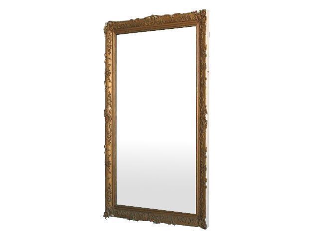 Restoration Period Gilded Stucco Mirror