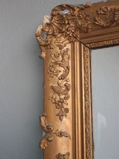 Restoration Period Gilded Stucco Mirror photo vinterior