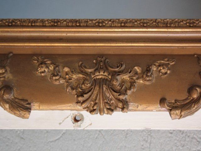 Restoration Period Gilded Stucco Mirror photo buy