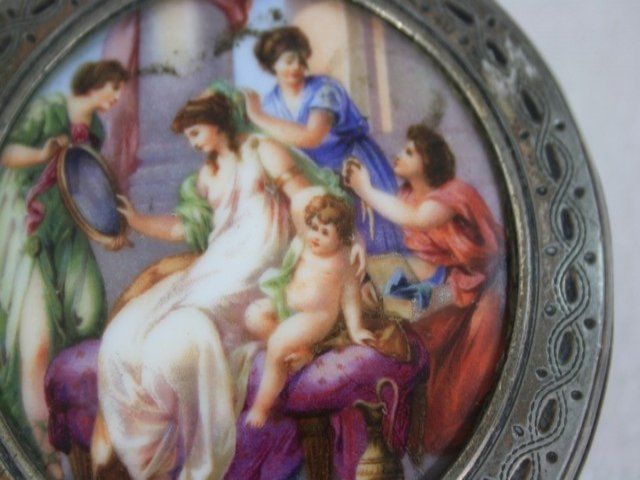 1880 Porcelain Pill Box photo buy