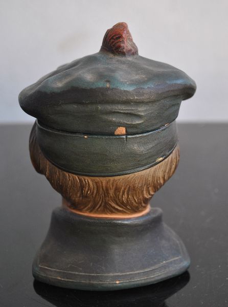 Old Breton Terracotta Snuff Bottle Saint Malo photo for sale