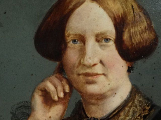 Medallion Portrait Of A Woman At The End Of The 19th Century photo furniture