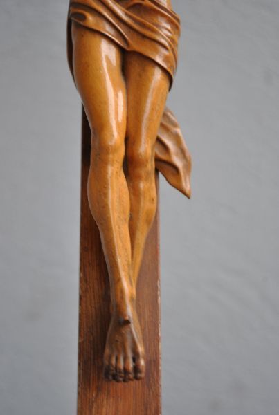 Wooden Crucifix 18th Century Length 64 Cm photo for sale