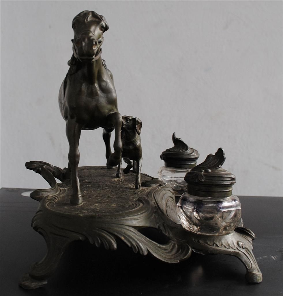 photo vintage Inkwell Regulates Xi Xth Century Horses