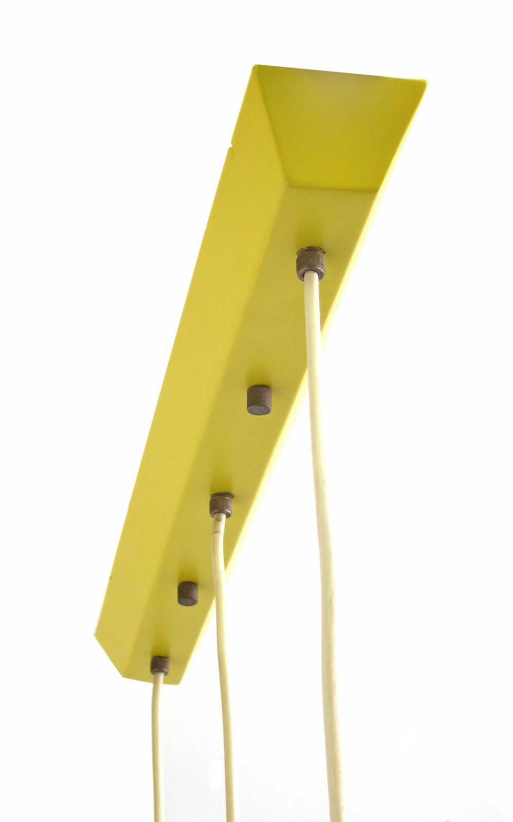 Louis Kalff – Philips Gele, Rode, Zwarte Vintage Hanglamp photo Verlichting