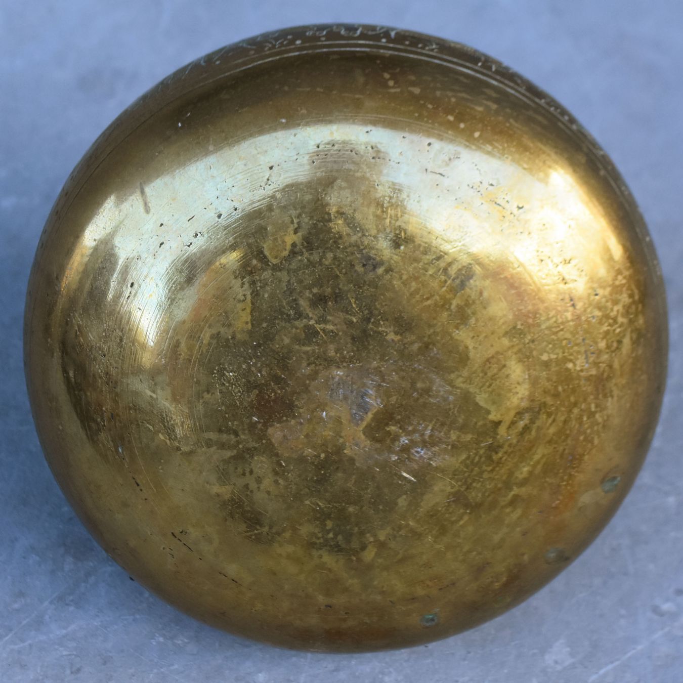 photo for sale Engraved Copper Vase From The Indies Late 19th Century With Lions