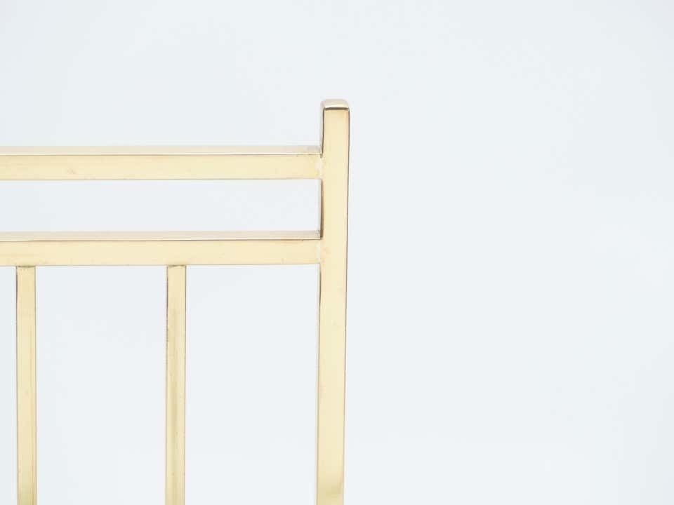 photo for sale Rare Pair Of Brass Child's Chairs Attributed To Marc Du Plantier, 1960s