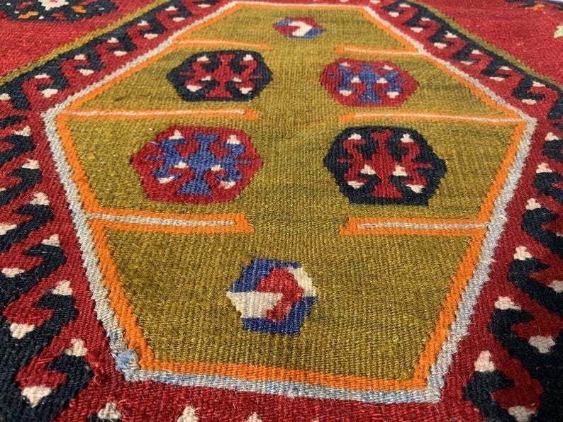 Antique Turkish Sarkisla Kilim Rug 372x140 Cm photo buy