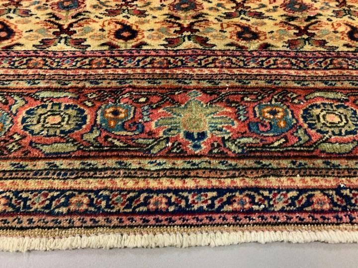 Distressed Turkish Rug 176x124 Cm Wool Vintage Shabby Chic Tribal Red, Beige photo vinterior