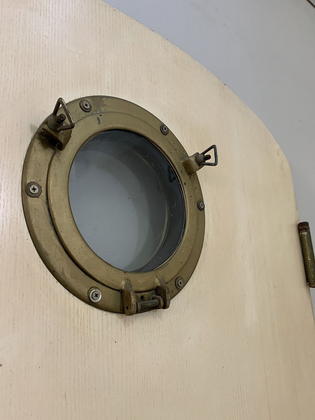 867.36 Oak Door With Porthole, 70s photo