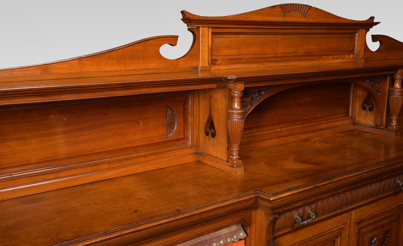 Large 19th Century Walnut Breakfront Bookcase photo vinterior