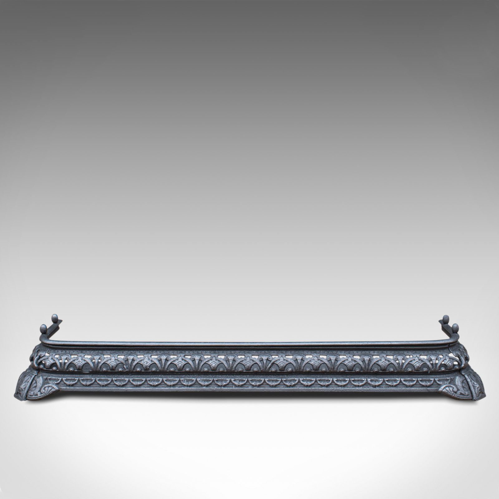 Antique Fire Kerb, Companion Tongs, English, Iron, Fireside Set, Victorian, 1850 photo vinterior