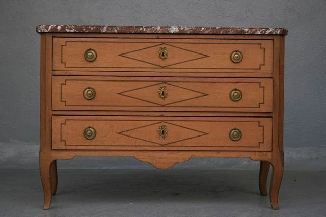 Light Oak Chest Of Drawers, Directoire Period photo furniture