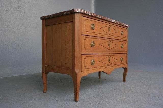 photo furniture Light Oak Chest Of Drawers, Directoire Period