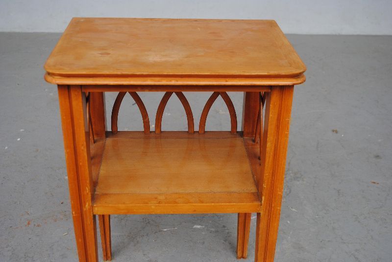 Bedside Table 1940 Style Light Cherry photo Furniture