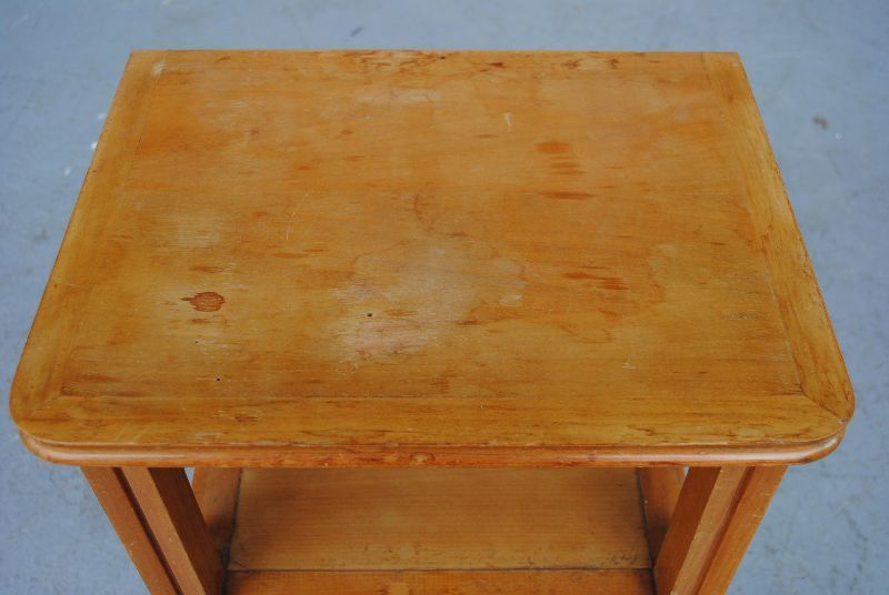Bedside Table 1940 Style Light Cherry photo buy